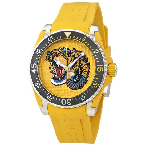 gucci yellow tiger watch|2022 gucci tiger.